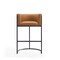 Manhattan Comfort Cosmopolitan Barstool in Camel and Black (Set of 2) 2-BS015-CL - alternate 2